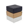 Pack of 40 White Paper Wedding Favour Boxes 7.5 x 7.5 x 3 cm for Cookie, Candy and Soap - view 3