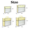 Pack of 5 Dustproof Zip Storage Bags for Quilts and Pillows - Beige, 30 x 40 x 10 cm - view 4