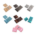 Pack of 5 Velvet Flannel Jewellery Pouches with Drawstring - Apricot - view 3
