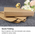 Pack of 50 Kraft Paper Box Quick Folded Packaging Shipping Box - Large, 15 cm x 15 cm x 1.6 cm - view 5
