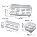Pack of 6 Portable Shockproof Egg Storage Boxes with Lids for Camping and Fridge - view 3