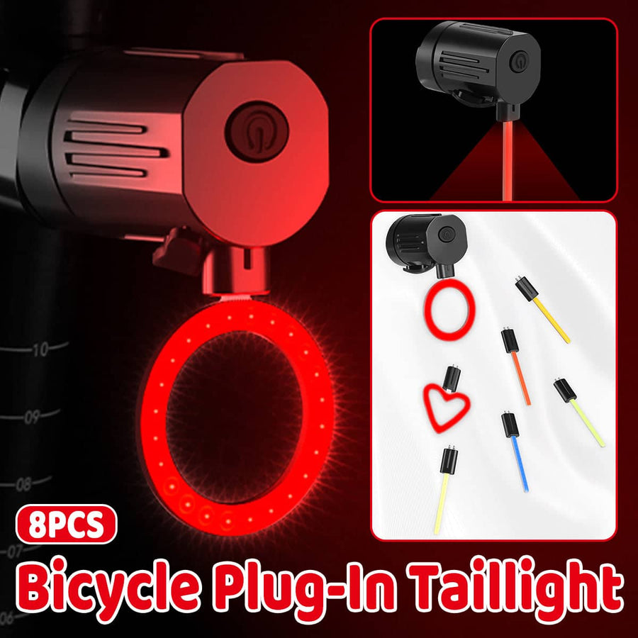 Pack of 8 Bicycle Taillight Light Bars, Waterproof LED Cycling Safety Lights