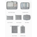 Packing Cubes Travel Organiser Set, Pack of 7 - Blue - view 4