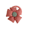 Padded Flower Hair Tie, Elastic Ponytail Holder - Dusty Pink