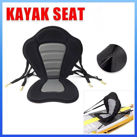 Padded Kayak and Canoe Seat with Adjustable Straps and Detachable Backpack
