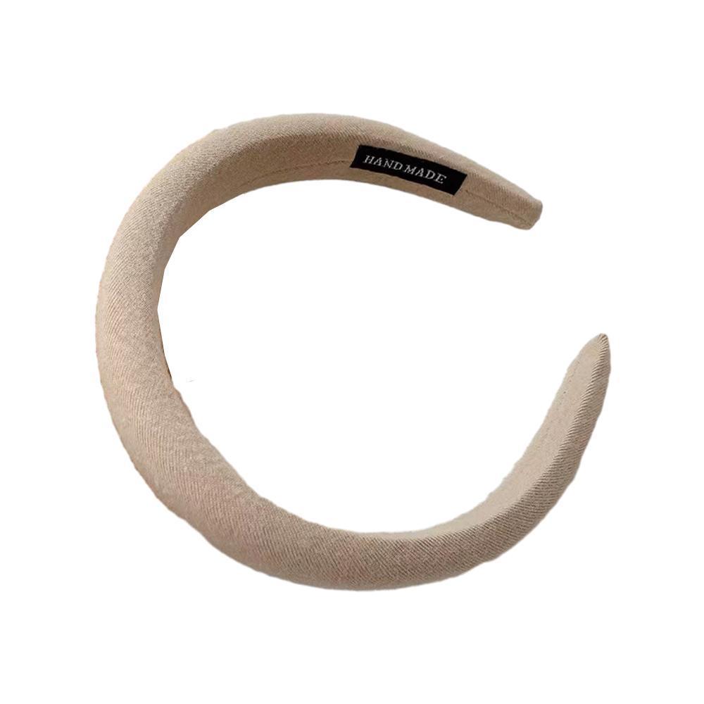 Padded Sponge Headband for Women - Light Tan