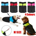 Padded Waterproof Dog Jacket with Front Zip - Black and Blue - view 2