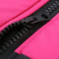 Padded Waterproof Dog Jacket with Front Zip - Black and Pink - view 5