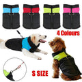 Padded Waterproof Dog Jacket Winter Windbreaker Vest Coat - Black and Green - view 2