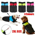 Padded Waterproof Dog Jacket with Zip - Lime Green, 2XL (Chest 54 cm) - view 2