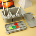 Paint Brush Cleaning Bucket Set with Palette and 18-Compartment Paint Box - view 4