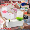 Paintbrush Rinser Cleaning Brush Washer for Watercolour and Calligraphy - Green and Pink - view 2