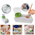 Paintbrush Rinser Cleaning Brush Washer for Watercolour and Calligraphy - Green and Pink - view 5