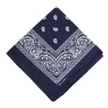 Paisley Bandana Head Wrap for Face, Neck and Head - Dark Blue