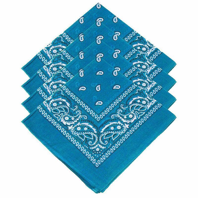 Paisley Bandana Head Wrap Scarf - Light Purple - view 3