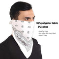 Paisley Bandana Head Wrap Scarf - White - view 4