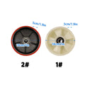 Pallet Truck Wheel 180 x 50mm, Cream White Nylon (Model 1) - view 4