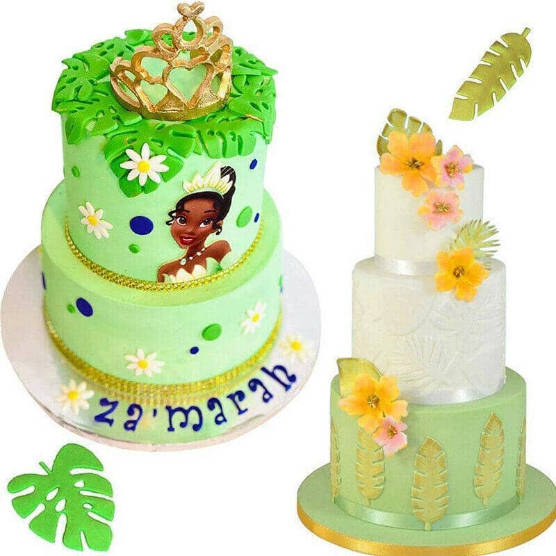 Palm Tree, Turtle and Leaf Fondant Cookie Cutter Set of 4 - view 4