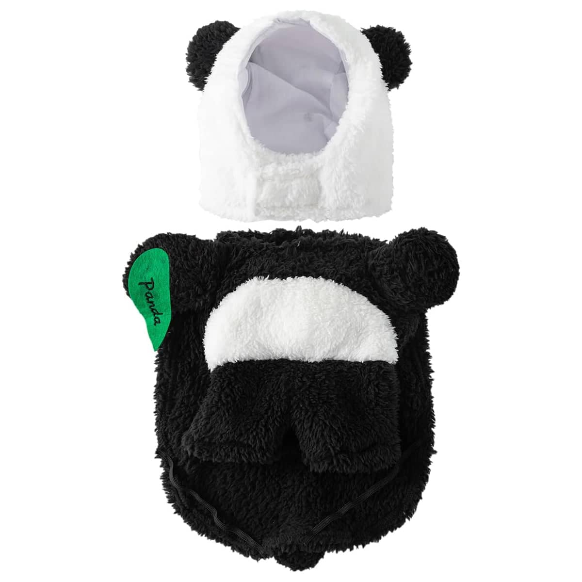 Panda Dog Coat Thickened Cotton for Autumn and Winter - Size L (Back 32 cm)