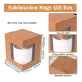 Paper Corner Window Gift Boxes, Pack of 50 - White - view 4