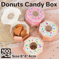 Paper Doughnut Candy Boxes for Weddings and Parties - Baby Pink, Pack of 100 - view 2