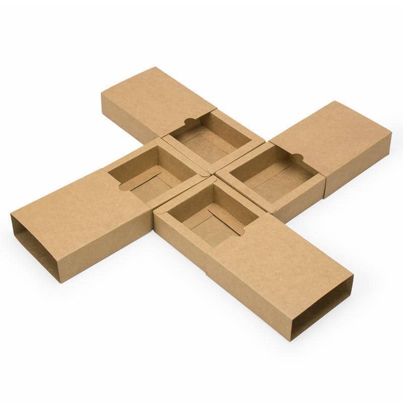 Paper Drawer Gift Box for Jewellery and Tea, Black - 8 x 8 x 4 cm, Pack of 100 - view 5
