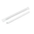 Paper Drinking Straws 12 x 230 mm, Pack of 1000 - White