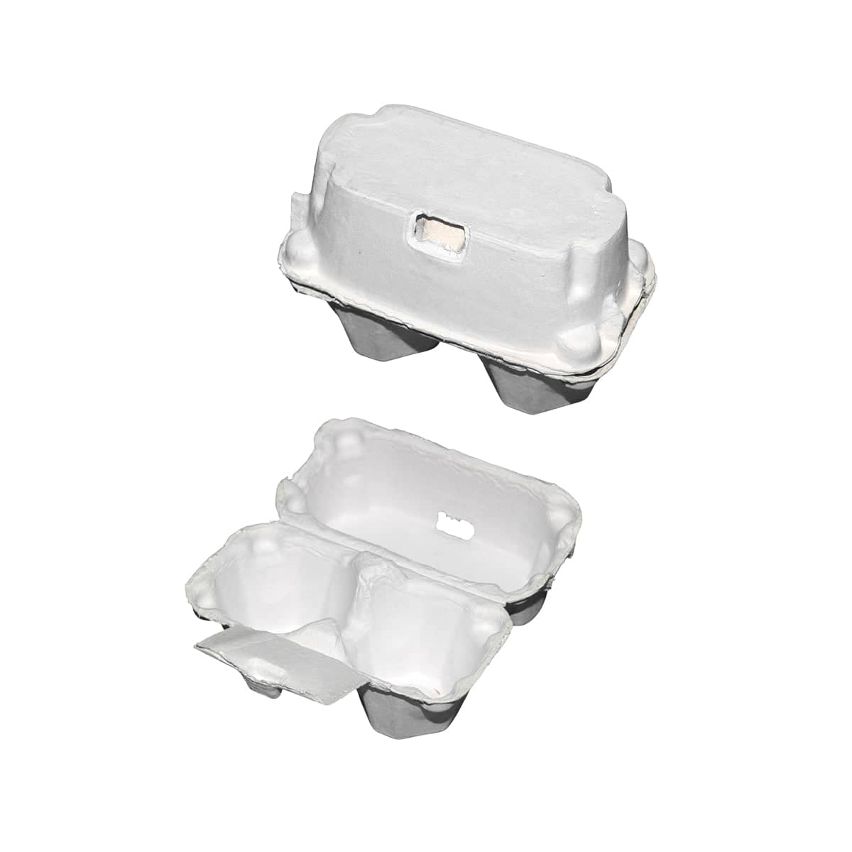 Paper Egg Trays, 2-Slot - White, 300 Pack - view 2