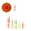 Paper Fan Party Decorations, Multicolour Mexican Fiesta Hanging Decor, Pack of 6 - view 5