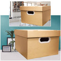 Paper File Storage Boxes, Pack of 5 - 22 Litre (35 x 30 x 21 cm) - view 3