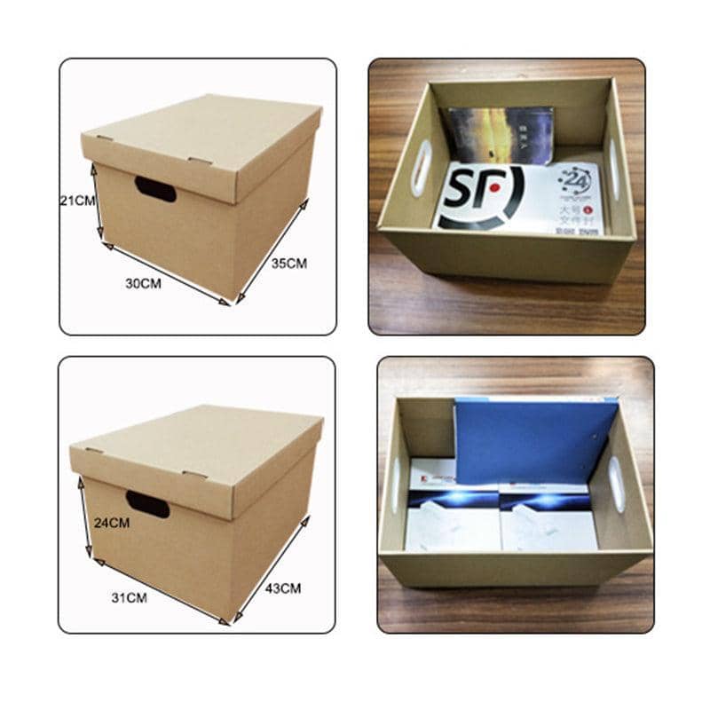 Paper File Storage Boxes, Pack of 5 - 80 Litre (50 x 40 x 40 cm) - view 4