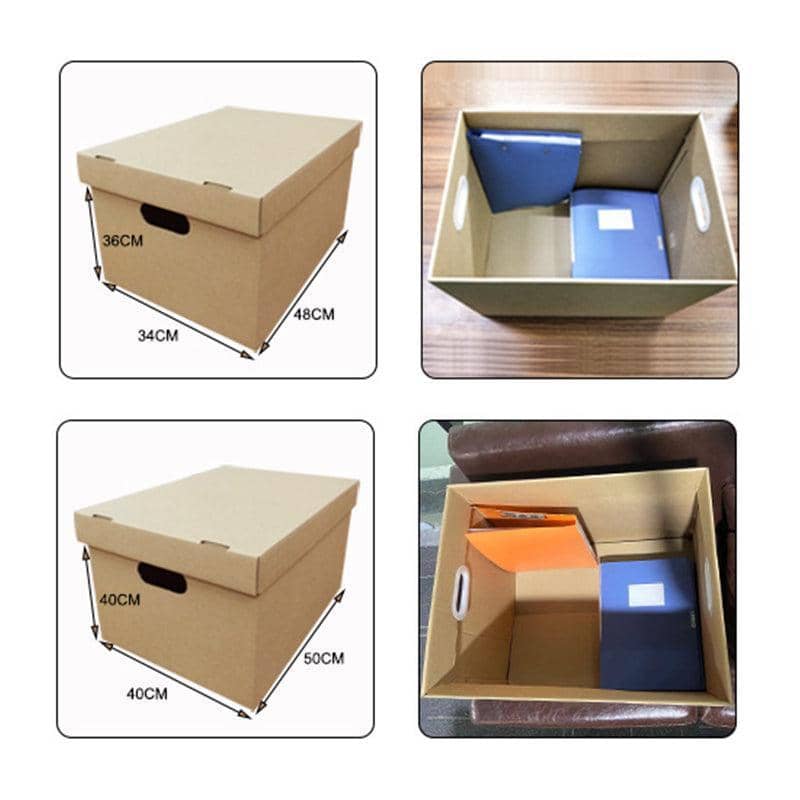 Paper File Storage Boxes, Pack of 5 - 80 Litre (50 x 40 x 40 cm) - view 5