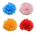Paper Flower Balls, 20 cm, Pack of 10 - Blue - view 3