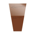 Paper Gift Bags for Flower Bouquets, 2 Packs of 20 - Brown