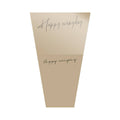 Paper Gift Bags for Flower Bouquets, 2 Packs of 20 - Light Tan Kraft
