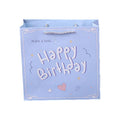 Paper Gift Bags with Handles, Pack of 25 - Blue Happy Birthday