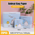 Paper Gift Bags with Handles, Pack of 25 - Dinosaur Print - view 2