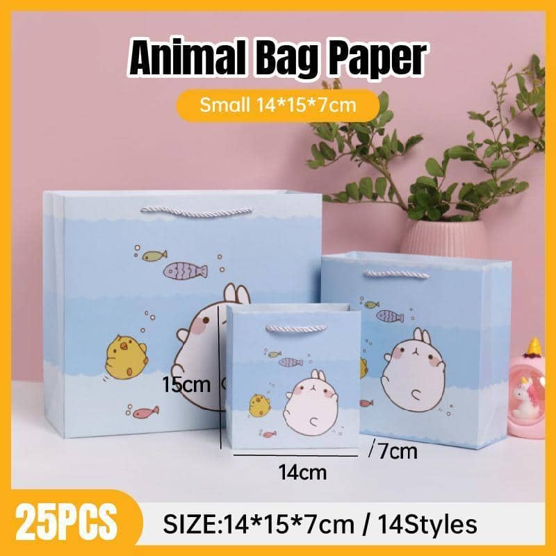 Paper Gift Bags with Handles, Pack of 25 - Pink Girl with Crown - view 2