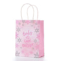 Paper Gift Bags with Handles, Pack of 30 - Snowflake Design