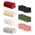 Paper Gift Bags with Ribbon Handles, Pack of 4 - Olive Green - view 3