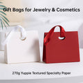 Paper Gift Bags with Ribbon Handles, Pack of 4 - Olive Green - view 5