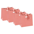 Paper Gift Bags with Ribbon Handles, Pack of 4 - Pink
