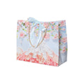 Paper Gift Bags with Ribbon Handles, Pack of 50 - Cherry Blossom and Mountain Design