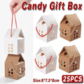 Paper House Cookie and Candy Box with Rope Handle - Khaki, Pack of 25 - view 2
