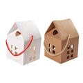 Paper House Cookie and Candy Box with Rope Handle - Khaki, Pack of 25 - view 3