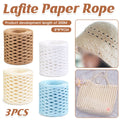 Paper Raffia Ribbon Rope, Pack of 3 Rolls - Light Blue - view 2