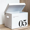Paper Storage Boxes Set of 2, Large Capacity Portable Minimalist Design for Home - view 4