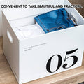Paper Storage Boxes Set of 2, Large Capacity Portable Minimalist Design for Home - view 5