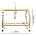 Parrot and Bird Cage Toy Set, 17 Pieces with Swings, Bells and Chew Toys - view 4