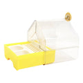 Parrot Bathtub and Feeder for Bird Cages, 15.2 x 15.6 x 18cm - Yellow